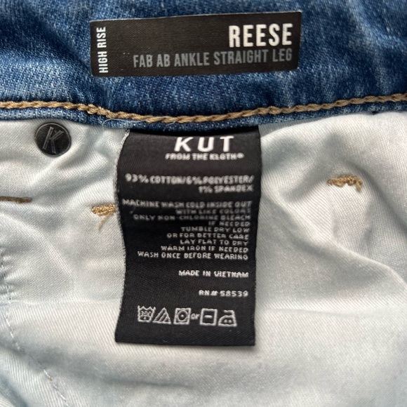 Kut Women's Blue Distressed Jeans - Picture 3 of 10